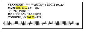 Mailing Label Example Image
