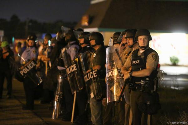 Ferguson protests in August. Photo by Heather Wilson / PICO
