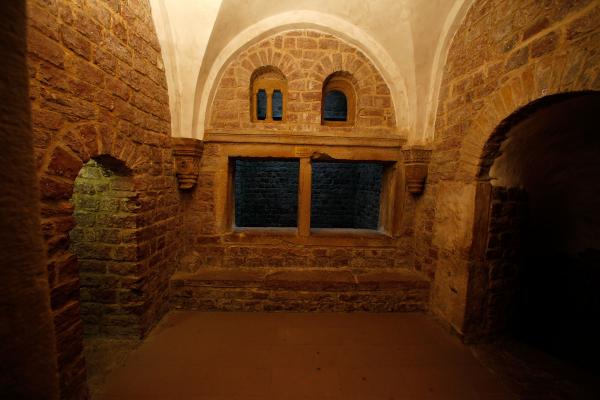 The ritual cold bath Mikvah in Speyer, Germany. Ralph Orlowski/ Getty Images.