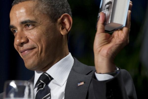 Obama at the National Prayer Breakfast. Image by Getty Images. 