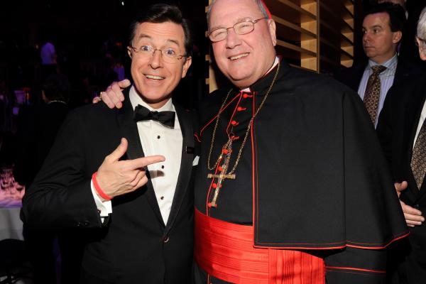 Colbert and Dolan. Photo by Kevin Mazur via Getty Images. 
