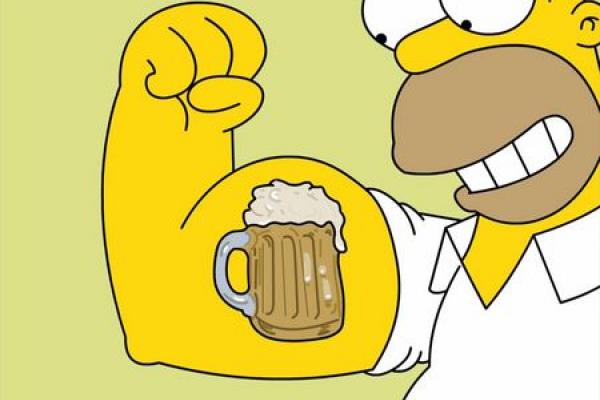 Homer Simpson knows the health benefits of beer.