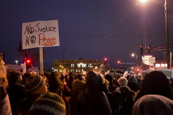 Rally after the decision not to indict Darren Wilson