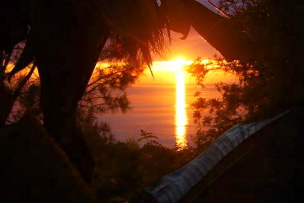 Sunset over the Pacific. The view from the Sojo West offices. Photo by Cathleen 