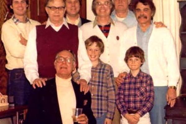 The author (center middle sans corduroy Sunday suit) circa 1980. Photo courtesy 