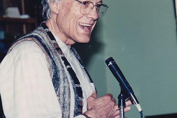 Walter Wink preaching, from the Fellowship of Reconciliation archives.