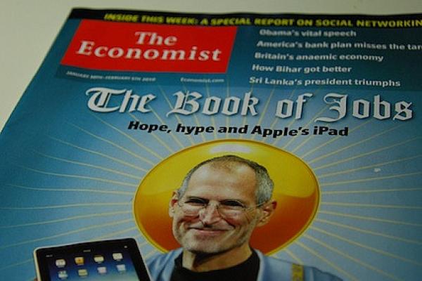 Steve Jobs The Economist cover, via Bill So / Flickr.com