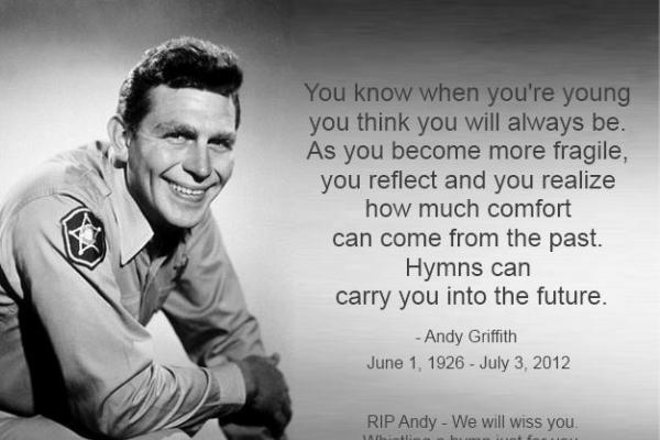 Andy Griffith tribute image by TheGodArticle.com via Facebook. 
