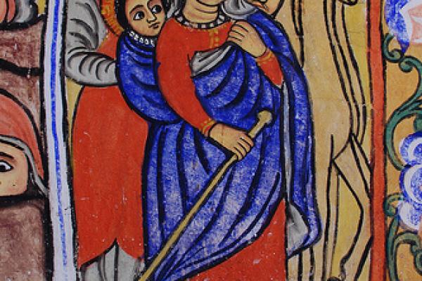 "Holy Family's flight to Ethiopia." Image via http://bit.ly/w3Z2K9