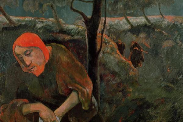 "The Agony in the Garden" by Paul Gaugin, 1889. Via Getty Images. 