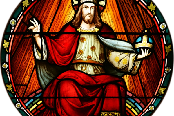 Stained glass panel in the transept of St. John Church, Ashfield, NSW.