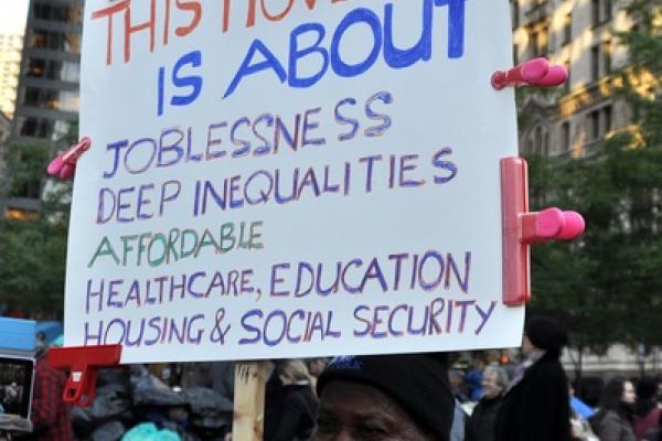 Sign Seen at Occupy Wall Street in October (Image by Mike Fleshman via flickr)