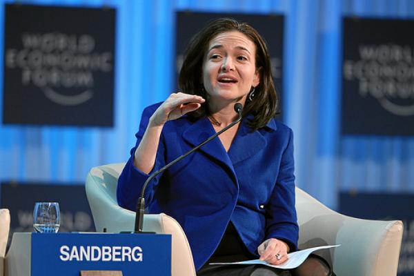 Sheryl Sandberg, speaking at the World Economic Forum, via World Economic Forum 