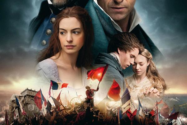 Movie poster for "Les Misérables" from Universal Studios, Christmas, 2012