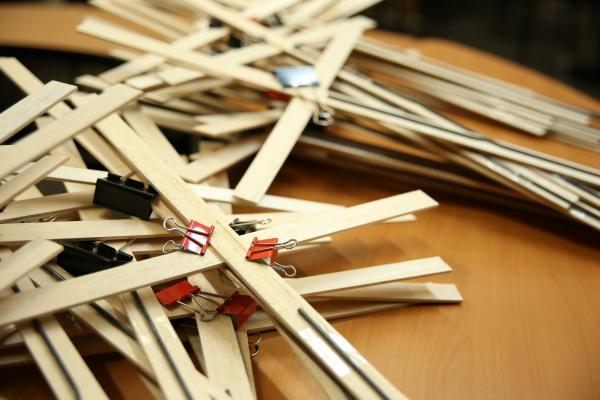All last week, Sojourners staff and volunteers have been building crosses and pr