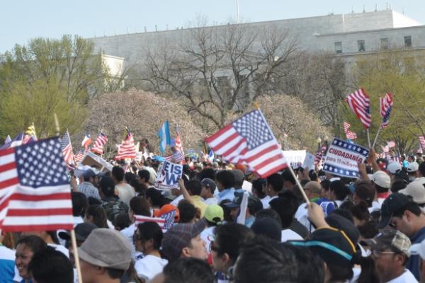 Immigration Reform Rally on April 10. Photo by Catherine Woodiwiss / Sojourners