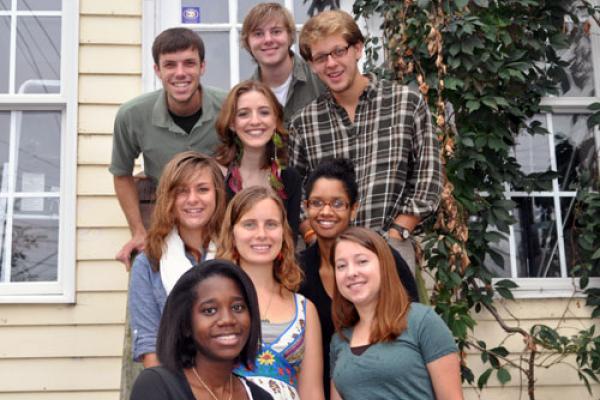 Sojourners' 2012-2013 interns.