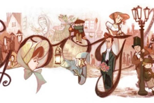 Google's Dickens doodle.