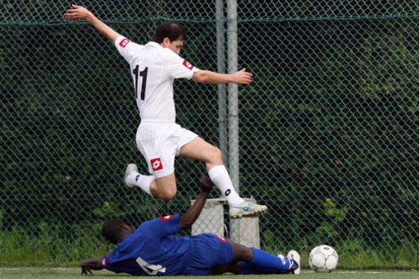 Catholic seminary players during their first 'Clericus Cup' in Rome. Getty Image