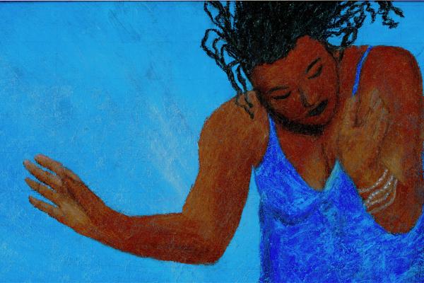 "God Dancing." Pastel drawing by Lisa Daughtry-Weiss for Sojourners.
