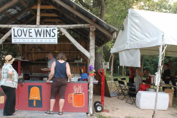 Love Wins Ministries at the Wild Goose Festival. Photo by Cathleen Falsani.