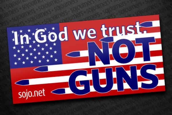 Sojourners' bumper sticker