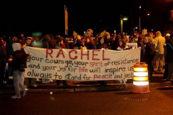 Rachel Corrie Memorial / Peace Vigil, Martin W. Kane / Wikimedia Commons