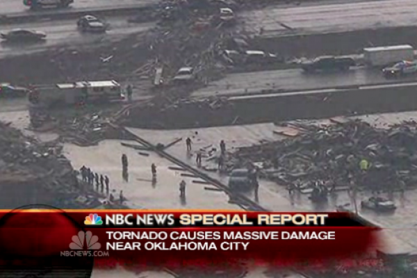 NBC News report of Oklahoma tornado damage