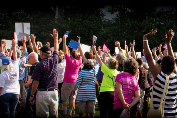 Protestors gather for Moral Mondays in North Carolina. Photo by yashmori / flick