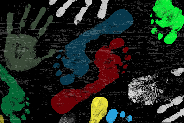Hand and foot prints. Vector illustration courtesy ducu59us/shutterstock.com