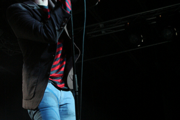 Fun.'s Nate Ruess performs live. Photo courtesy Tylertello/shutterstock.com