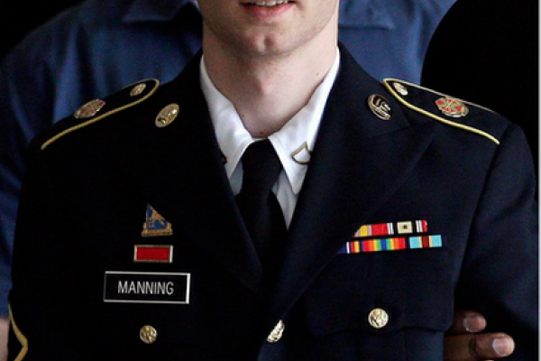 Army Private Bradley Manning faces 35 years in prison, a judge ruled today. Phot