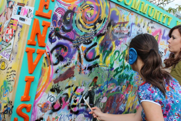 An interactive art installation at Figment DC. Image courtesy Man on the Street 