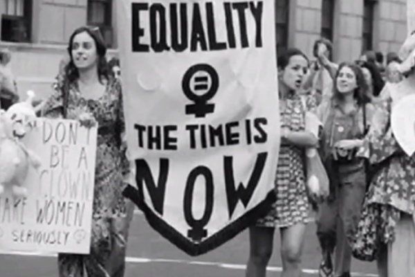 Still frame from 'She's Beautiful When She's Angry.'