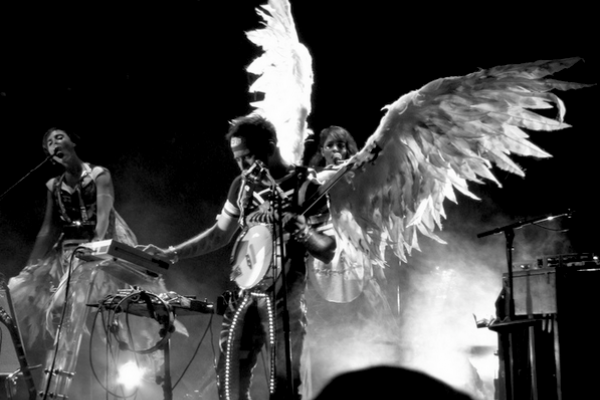 Sufjan Stevens. Black and white version of image via Tammy Lo/flickr.com