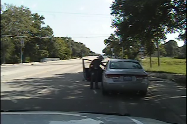 Screenshot from arrest video
