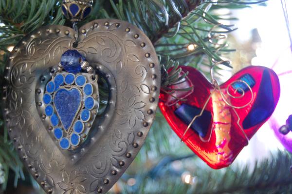 Christmas tree detail. Photo by Cathleen Falsani for Sojourners. 