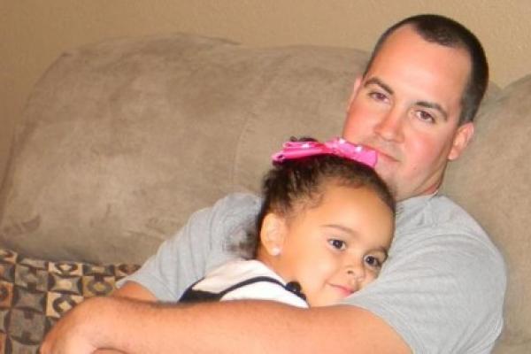 Veronica with her father Dusten Brown. Photo courtesy RNS/Keep Veronica Home web