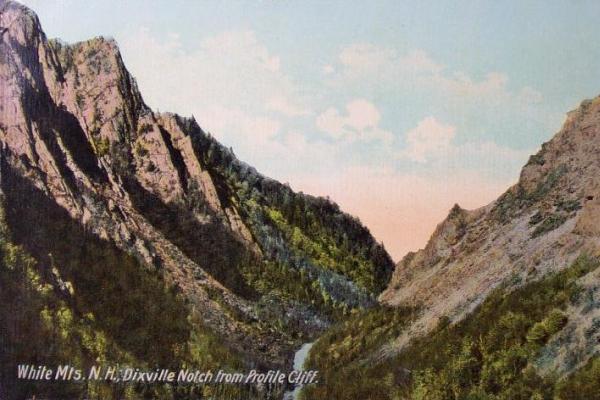 A 1913 post card of Dixville Notch, N.H. Image via http://bit.ly/xpf7Yi