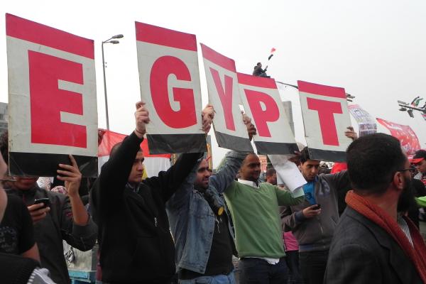 A peaceful demonstration floods Tahrir Square last Friday. Image courtesy of Kar