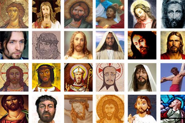 A collection of images of Jesus. Image courtesy Christian Piatt/Patheos.