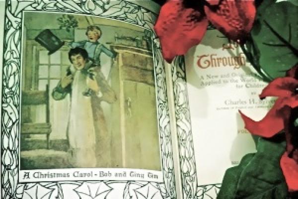 Illustration from Dickens' "Christmas Carol." Photo by Tim King. 