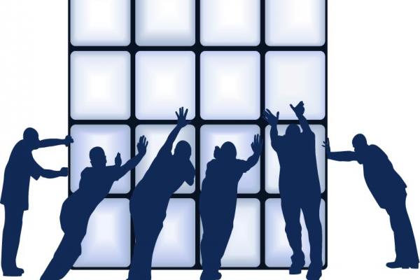 people pushing image via Accent  / Shutterstock