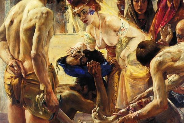 "Salome, Second Version" by the German painter Lovis Corinth (1858-1925)