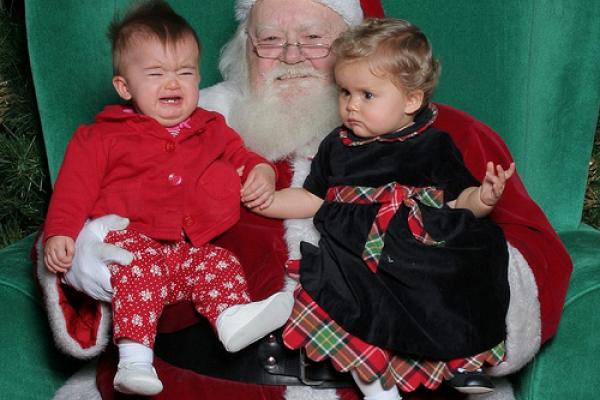 "Santa and the girls." By Joe Shlabotnik via http://bit.ly/u6wWMc