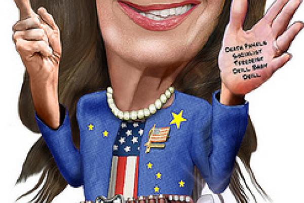 "Sarah Palin, Public Speaker." By DonkeyHotey via Wylio (http://bit.ly/vkaaOW)