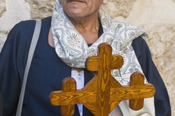 Photo: Egyptian Copt pilgrim visit the church of the Holy Sepulcher in Jerusalem