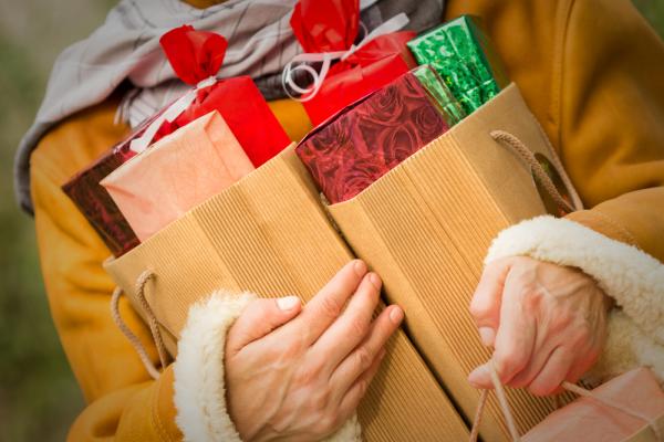 Piles of holiday boxes. Image courtesy lola1960/shutterstock.com
