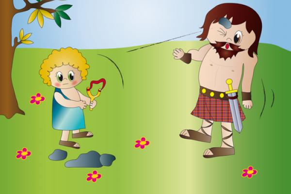 David and Goliath illustration, Milena Moiola / Shutterstock.com