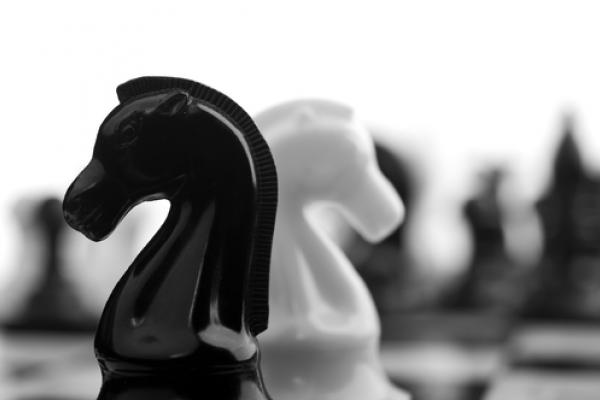 Opposing chess pieces, Dima Sobko / Shutterstock.com
